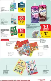 Carrefour Market folder week 45 Pagina 17: De Spiekpietjes Doeboek met 100 spelletjes €10,99, Handafwasproducten Dreft €4,89