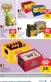 Carrefour folder Pagina 9: Krat bier Maes of Cristal €11,49, Krat bier Stella Artois €24,00