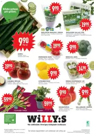 Willys reklamblad vecka 45 Sida 8: Garant ekologisk sallad €19,90, Broccoli €990,00