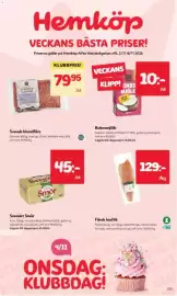 Hemköp reklamblad vecka 45 Sida 1: Garant blandfärsk €79,95, Smör €45,00