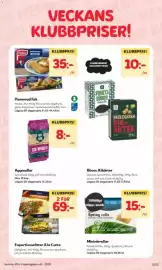 Hemköp reklamblad vecka 45 Sida 12: Findus pannerad fisk €35,00, Enportionsrätter A la Carte €69,00
