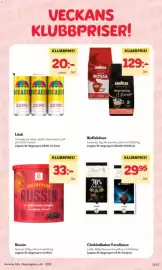 Hemköp reklamblad vecka 45 Sida 13: Läsk €20,00, Lavazza kaffebönor €129,00