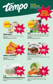 Tempo reklamblad vecka 45 Sida 1: Gorby's original €10,00, Strimplad kycklingbröstfilé €29,95