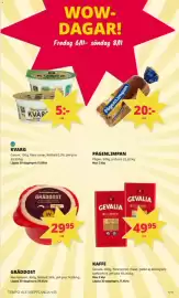 Tempo reklamblad vecka 45 Sida 6: Gevalia Pågen €49,95, Garant kvarg €5,00