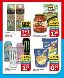 Hoogvliet folder week 45 Pagina 4: HAK €1,29, Den Eelder zuivel €2,49