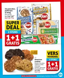 Hoogvliet folder week 45 Pagina 5: Jan pancakes poffertjes of deeg €3,15, American cookies €1,25