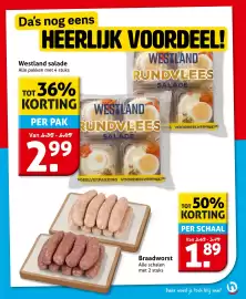 Hoogvliet folder week 45 Pagina 9: Westland salade €2,99, Braadworst €1,89