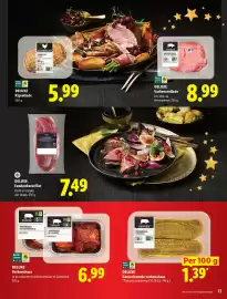 Lidl folder | Feestdagen Pagina 13: Varkenshaas €6,99, Varkensrollade €8,99