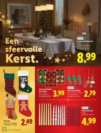 Lidl folder | Feestdagen Pagina 14: Glazen kerstballen met ribbels €3,99, Glazen kerstballen €2,79