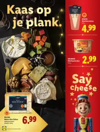 Lidl folder | Feestdagen Pagina 18: Milbona Mini kaasfondue €2,99, Deluxe Pecorino romano €4,99