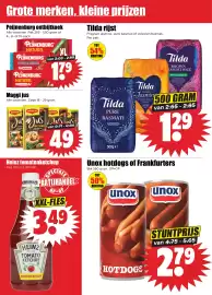 Dirk folder week 45 Pagina 14: Unox hotdogs of Frankfurters €2,79, Maggi jus €0,49