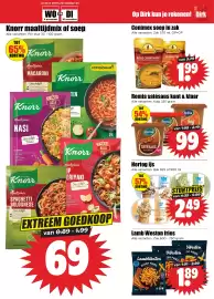 Dirk folder week 45 Pagina 15: Conimex soep in zak €1,99, Remia satésaus kant & klaar €0,99