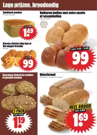 Dirk folder week 45 Pagina 6: Vloerbrood €1,69, Korean chicken bbq bun of kip nugget broodje €0,99