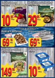 Supergrossen reklamblad vecka 45 Sida 6: Färskost Original €10,95, Salladskyckling €149,95