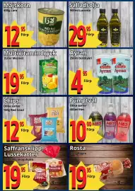 Supergrossen reklamblad vecka 45 Sida 7: Majskorn €12,95, Salladsolja €29,95