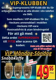 Supergrossen reklamblad vecka 45 Sida 8: Snabbkaffe, Medlemspris