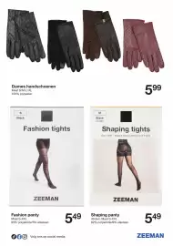 Zeeman folder week 44 Pagina 17: Dames handschoenen €5,99, Zeeman fashion tights €5,49