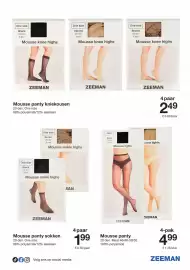 Zeeman folder week 44 Pagina 19: Zeeman mousse panty sokken €1,99, Zeeman mousse panty kniekousen €2,49