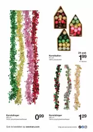 Zeeman folder week 44 Pagina 2: Kerstslinger €1,29, Kerstballen €1,99