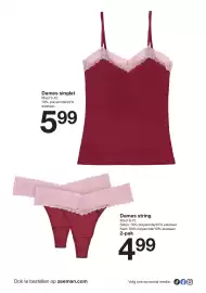 Zeeman folder week 44 Pagina 16: Dames string €4,99, Dames singlet €5,99