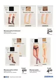Zeeman folder week 44 Pagina 19: Mousse panty €4,99, Mousse panty sokken €1,99