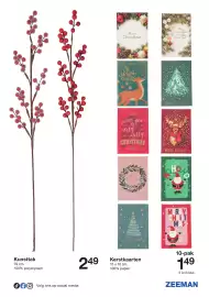 Zeeman folder week 44 Pagina 3: Kunsttak 79 cm. 100% polystyreen O Volg ons op social media Merry Christmas Merry Christmas