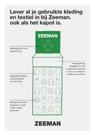 Zeeman folder week 44 Pagina 7: Lever al je gebruikte kleding en textiel in bij Zeeman. ook als het kapot is. ZEEMAN Geef