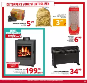 Trafic folder Pagina 15: Convectorverwarming €34,99, Houtkachel 5kw €199,00