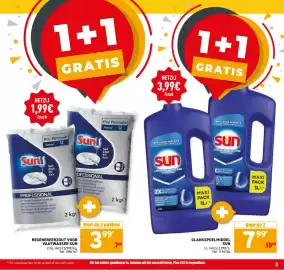 Trafic folder Pagina 3: HETZIJ 1,99€ /pack 1+1 GRATIS HETZIJ 3,99€ /stuk 1+1 GRATIS Pro Formula Diversey Sunf Pro Formula