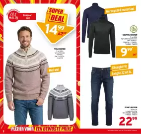 Trafic folder Pagina 2: Coltrui heren €9,99, Jeans heren €22,99