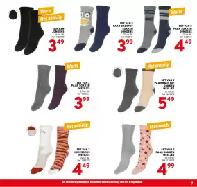 Trafic folder Pagina 7: Sokken jongens €3,49, Set van 2 paar sokken meisjes €4,99