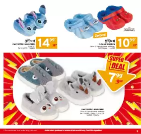 Trafic folder Pagina 9: Clogs kinderen €10,99, Stitch pantoffels kinderen €14,99