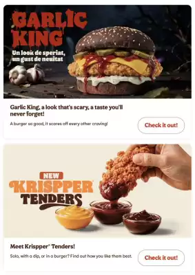 Magazine Burger King (valid până la 9-11)