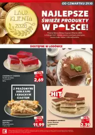 Kaufland gazetka Strona 19: Sernik na zimno z truskawkami Cukiernia P. Chojecki €2,69, Szarlotka Janczewscy €11,99