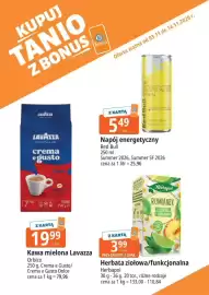 E.Leclerc gazetka Strona 2: Kawa mielona Lavazza €19,99, Napój energetyczny Red Bull €5,49