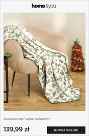 Home&You gazetka tydzień 44 Strona 10: Drukowany koc Twigios 150x200 cm home & you €139,99