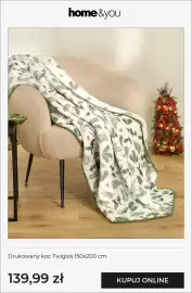 Home&You gazetka tydzień 44 Strona 10: Drukowany koc Twigios 150x200 cm home & you €139,99
