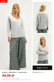 Top Secret gazetka Strona 6: Sweter z dekoltem v-neck szary €49,99