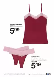 Zeeman Prospekt | Zeeman Prospekt Woche 45 Seite 15: Damenstring €5,49, Damen-Unterhemd €5,99