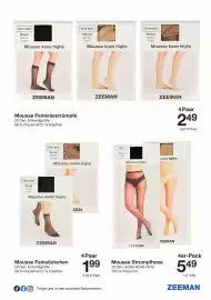 Zeeman Prospekt | Zeeman Prospekt Woche 45 Seite 18: Mousse Strumpfhose Zeeman €5,49, Mousse Feinsöckchen €1,99