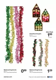 Zeeman Prospekt | Zeeman Prospekt Woche 45 Seite 2: Weihnachtsgirlande €1,29, Christbaumkugeln €1,99