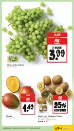 Jumbo folder week 45 Pagina 4: DRUIVEN 5000 Pitloze witte druiven Bak 500 gram Mango Los, per stuk 5.38 nu 2 VOOR 3.99 1.99