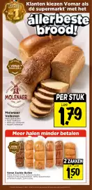 Vomar Voordeelmarkt folder week 45 Pagina 23: Verse Zachte Bollen €1,50, Molenaer Volkkoren €1,79