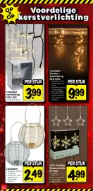 Vomar Voordeelmarkt folder week 45 Pagina 30: LED Gordijn Sneeuwvlok of Ster €4,99, Lantaarn €2,49