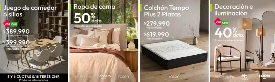 Catálogo Linio Página 27: Rosen - colchón tempo plus 2 plazas €279.990,00