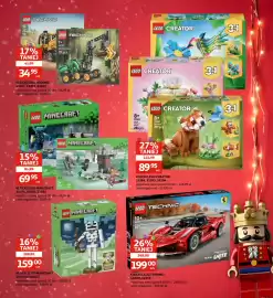 Auchan gazetka Strona 17: Klocki LEGO Technic €34,95, Klocki LEGO Minecraft Szkielet €159,00