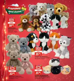Auchan gazetka Strona 2: Przytulasy spod choinki 15% TANIEJ 22,29 1895 szt. PLUSZOWY PIESEK, KOTEK LUB MIŠ 20-33 cm