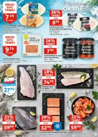 Auchan gazetka Strona 6: Łosoś Atlantycki Kostki My Food €32,90, Halibut Tusza €59,90