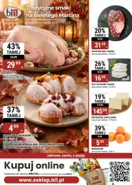 Bi1 gazetka Strona 1: Goleń Wołowa z Kością €31,49, Ser Gruyere Szwajcarski €145,00