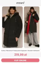 Renee magazyn Strona 7: reneé 414 Kurtka z Pikowanymi Przeszyciami Kapturem i Wysokim Kołnierzem 219,99 zł KUP ONLINE